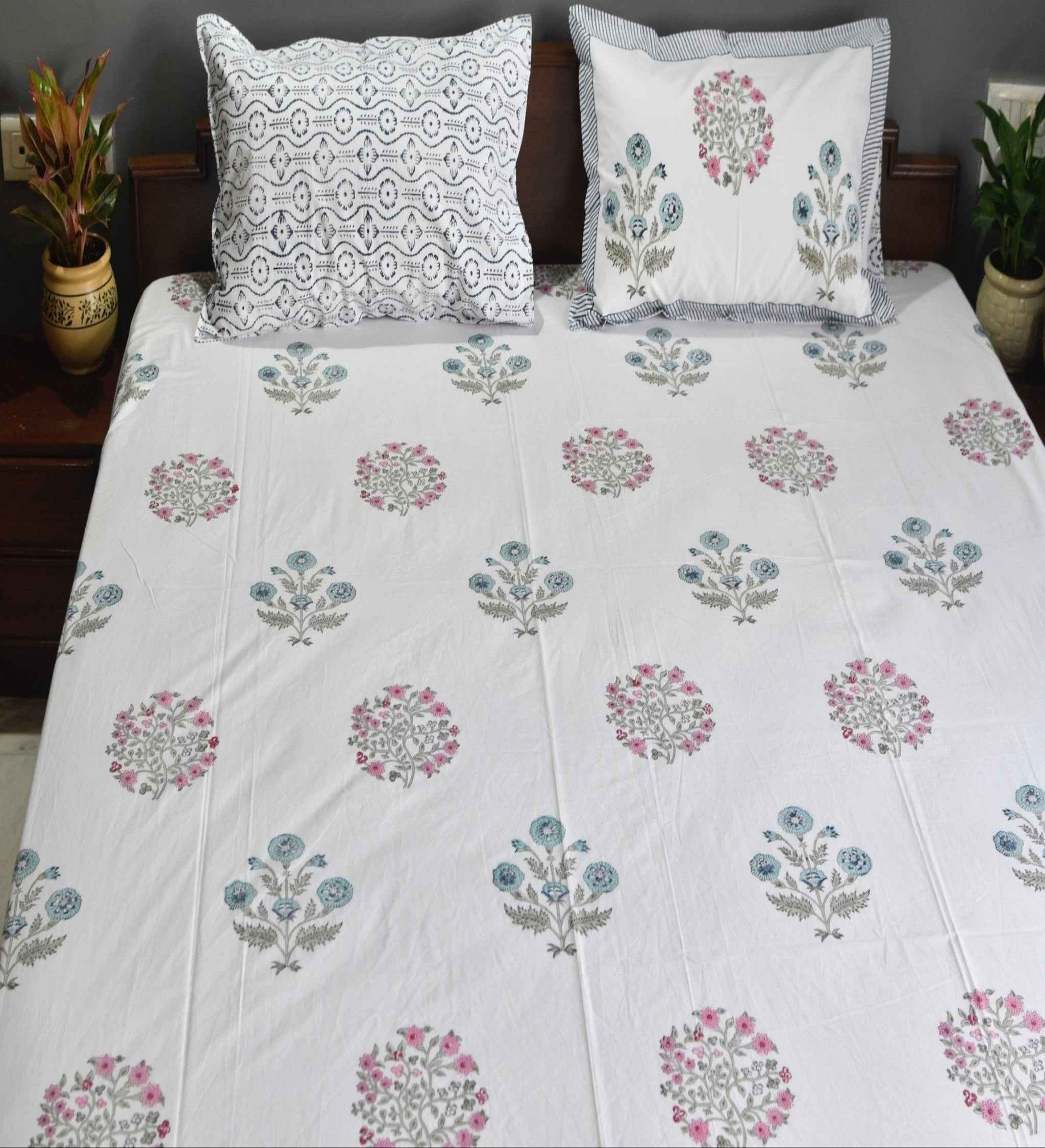Utsav Handblock Bedsheet : High-Quality Comfort
