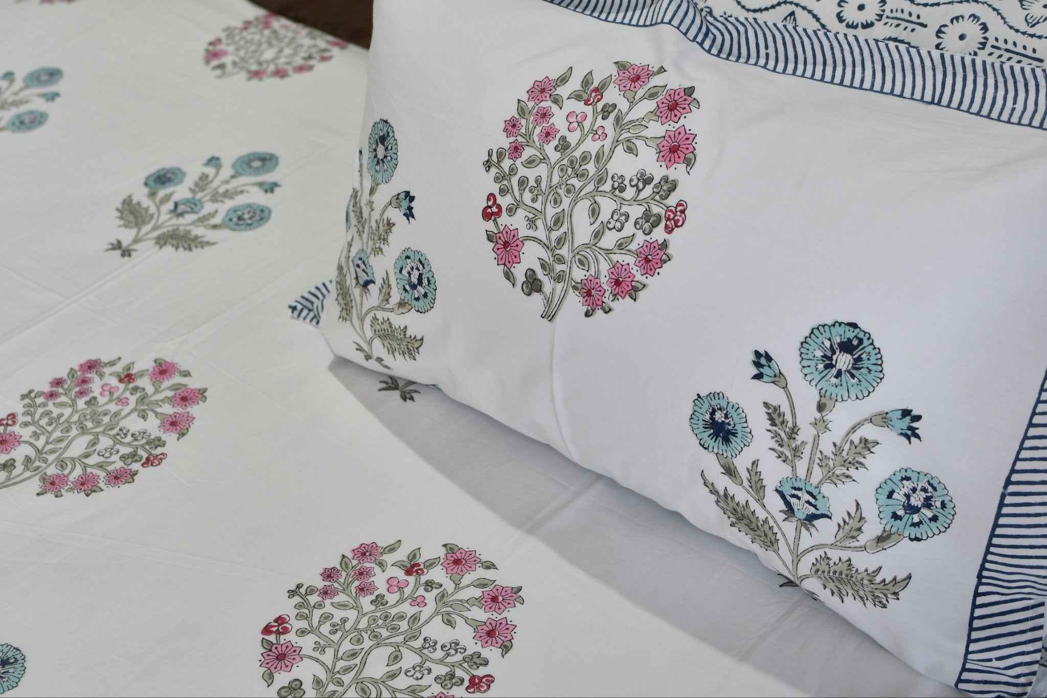 Utsav Handblock Bedsheet : High-Quality Comfort