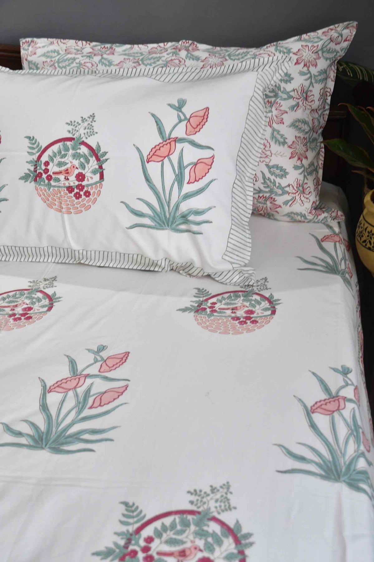 Singing Bird Bedsheet | Nature-Inspired Design | Luxury Bed Linen