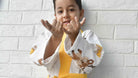 Kids HandBlock Premium Waffle Cotton Bathrobe Deer pattern