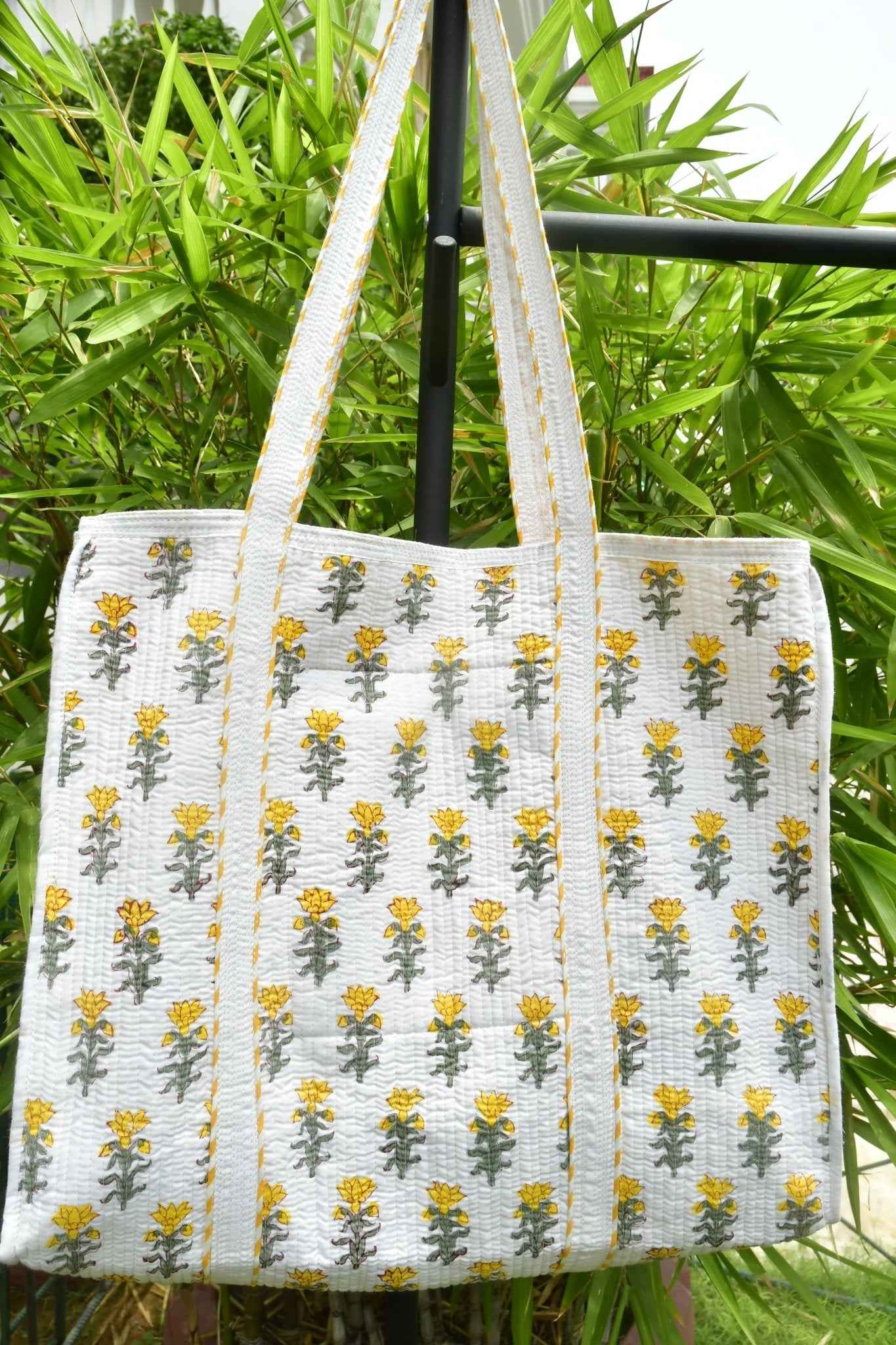 Angel Flower Yellow Tote Bag : Spacious & Stylish