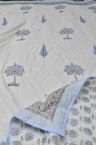 Blue Palm Mul Mul Quilt : Premium Comfort