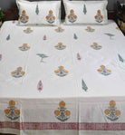 Cotton Quilt Hand Block Bedding Set – Yellow Marigold