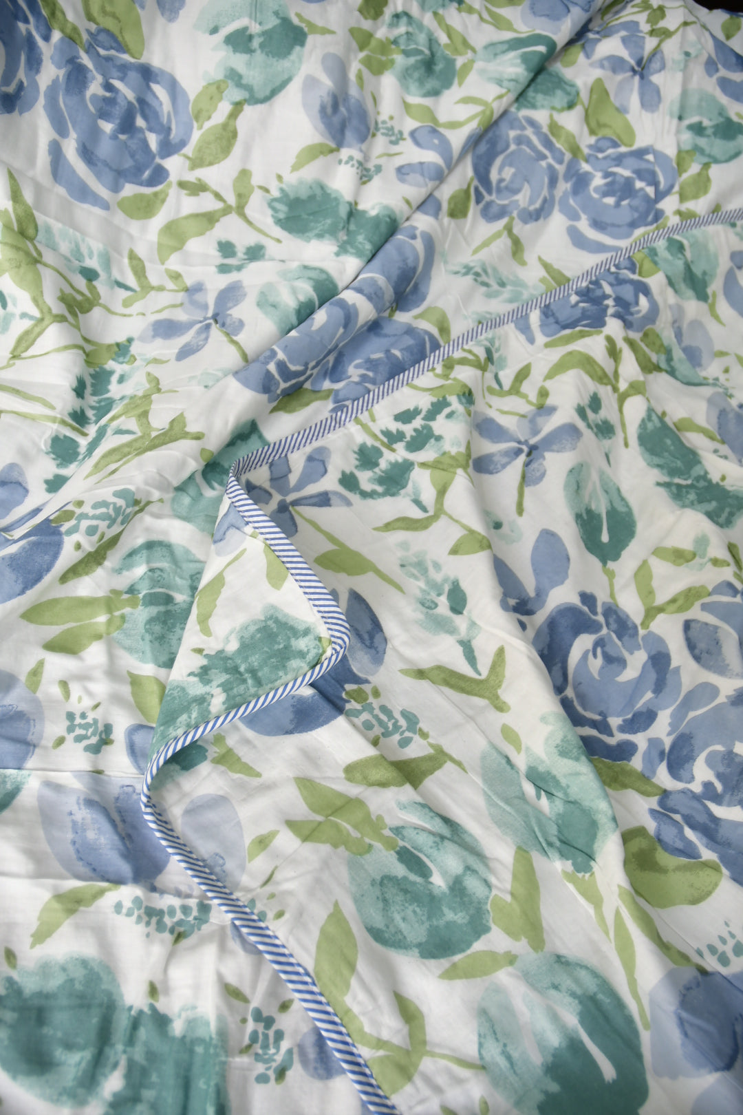 Blue Patel floral dohar