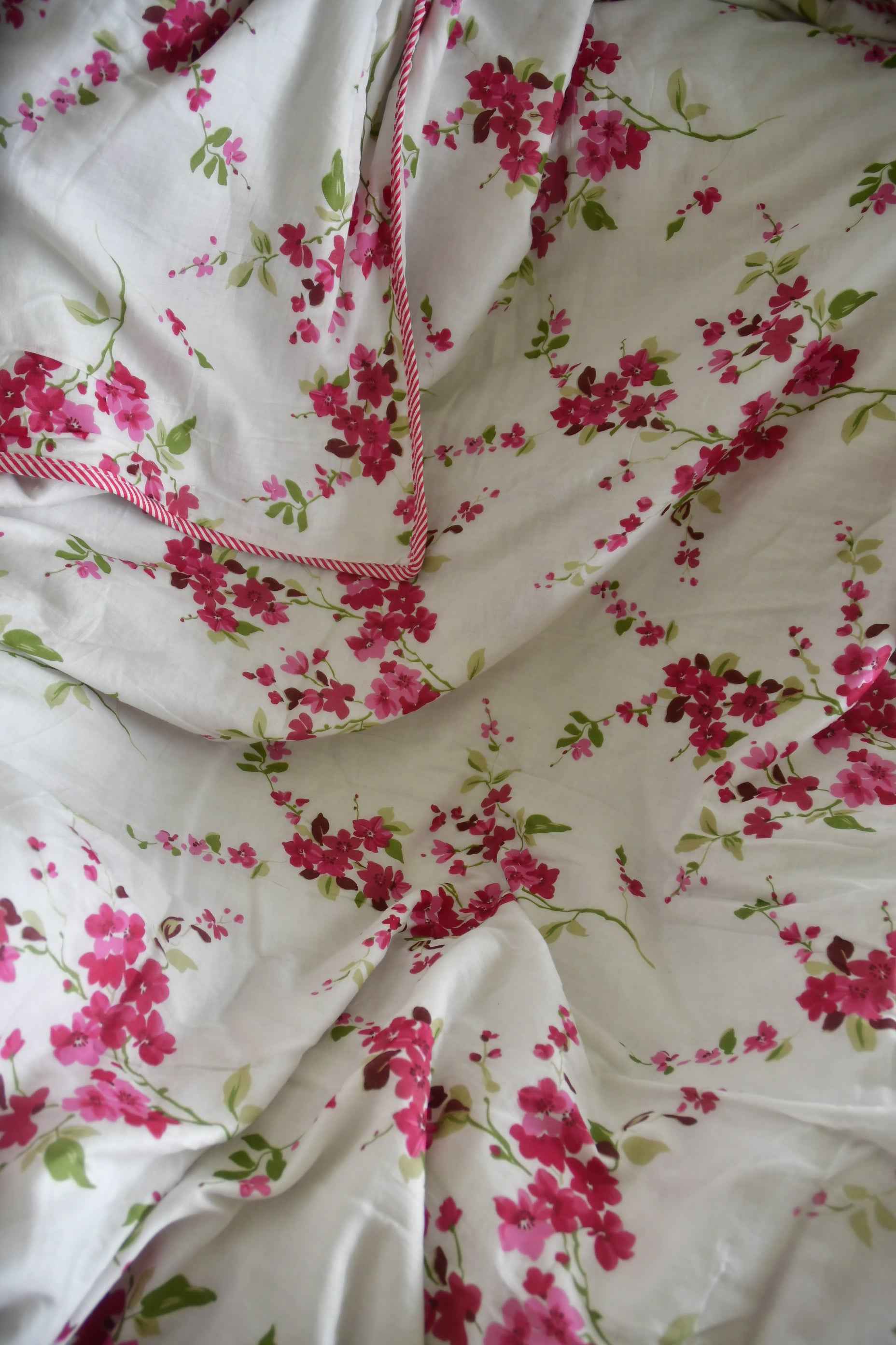 Pink Cherry blossom Print Handblock Dohar