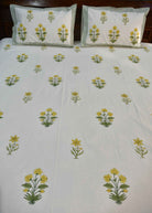 Yellow Buta Bed sheet - King and Super King size