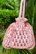 Red and White Potli Tote Bag : Eye catcher