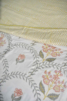 Basant Jaal Dohar Handblock Cotton Bedding set
