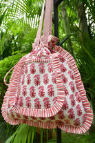Red and White Potli Tote Bag : Eye catcher