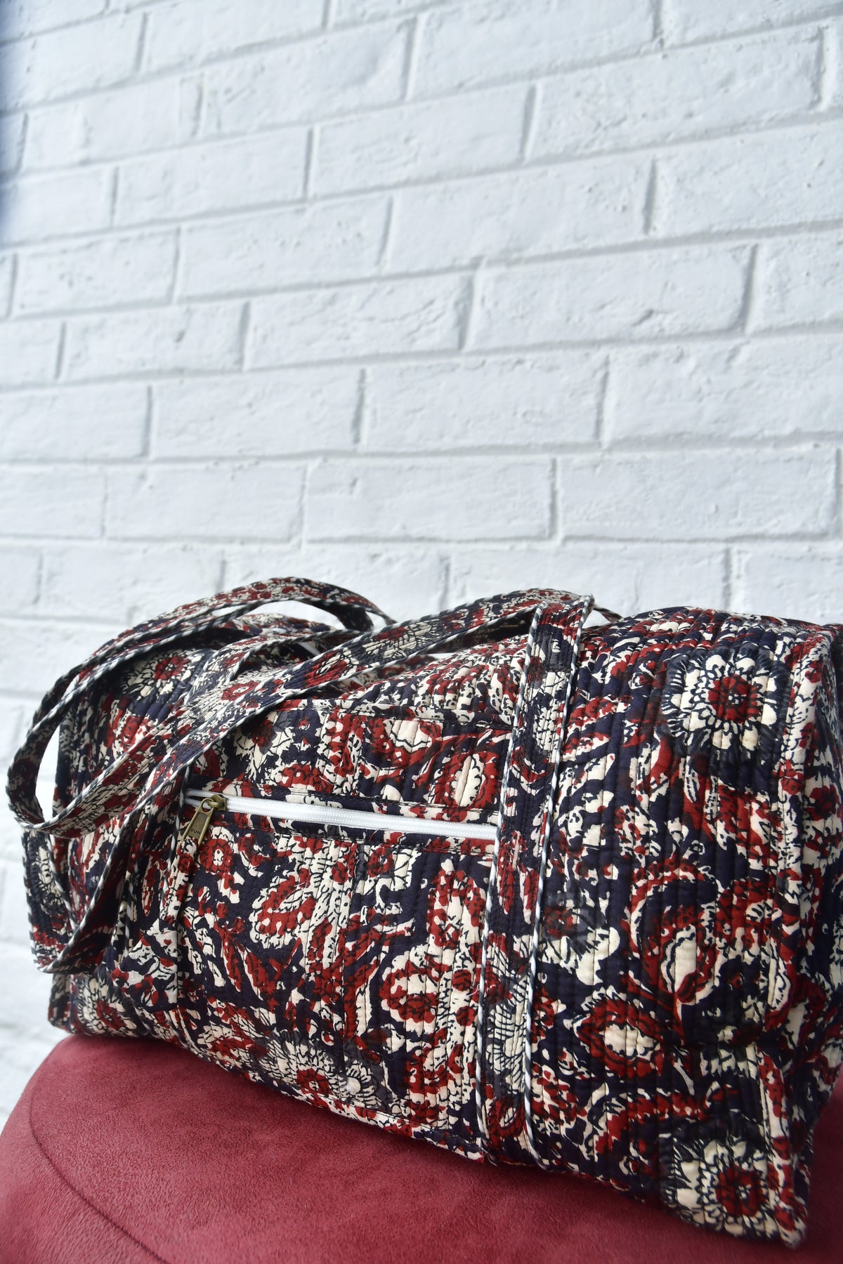 Dabu Print Duffle Bag : Spacious and Stylish