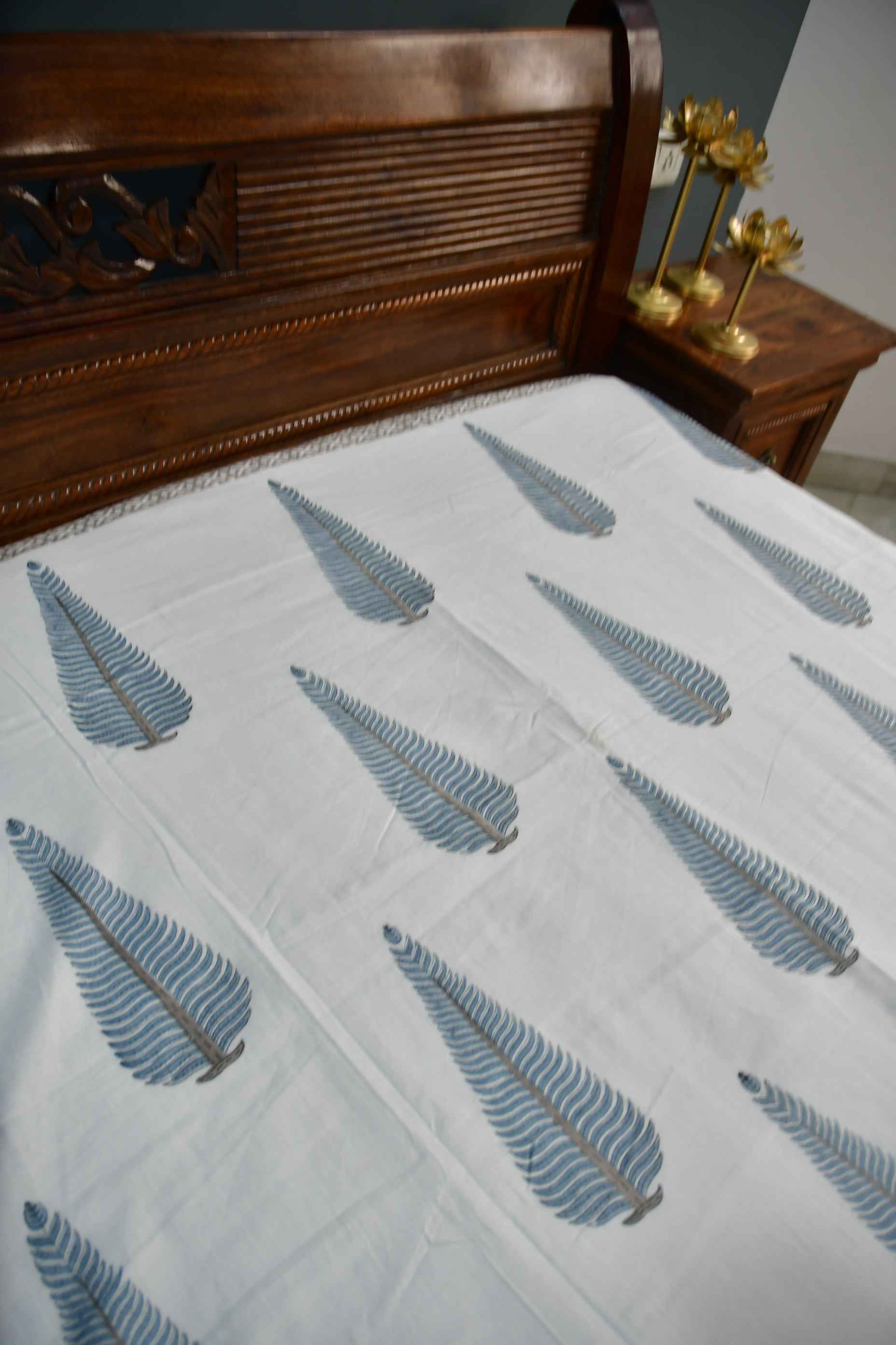 Premium Blue Cypress Dohar for a Luxurious Sleep