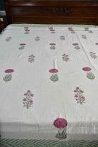 Premium Serene Pink Green Dohar : Indulge in Tranquility