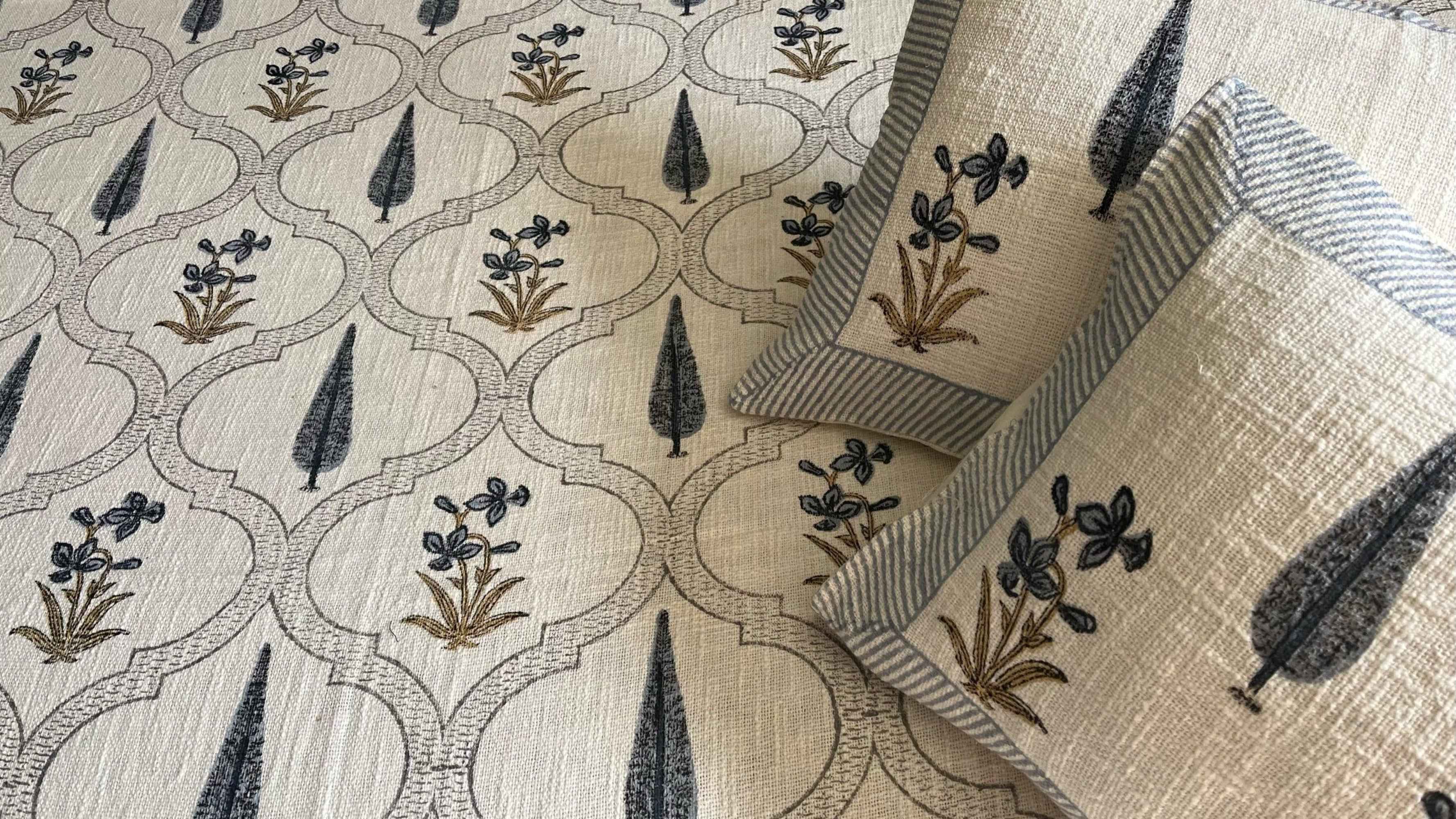 Suhana Cypress Cotton Bedcover Jaipuri: Traditional Handloom Art