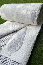 Serene Cypress Quilted bedcover : Tranquil Retreat