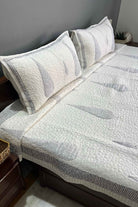 Serene Cypress Quilted bedcover : Tranquil Retreat
