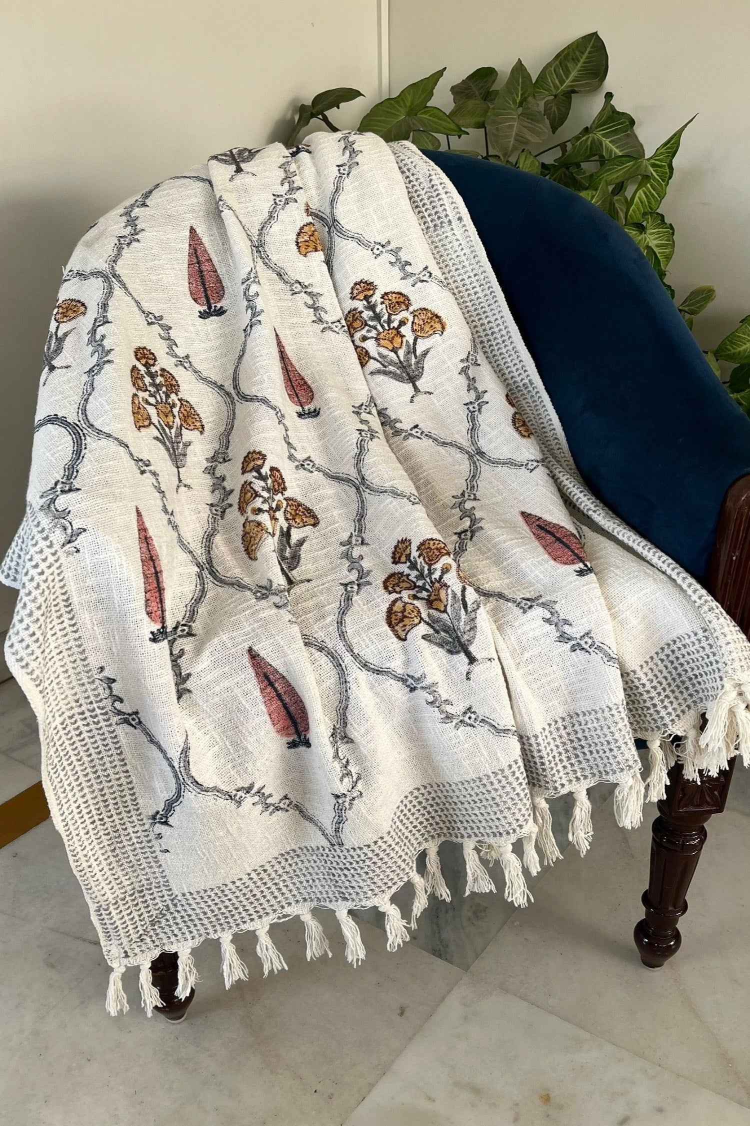 Handloom Hand Block Throws: Artisan Charm
