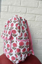 Pink Floral Buti Backpack : Durable & Eco-Friendly