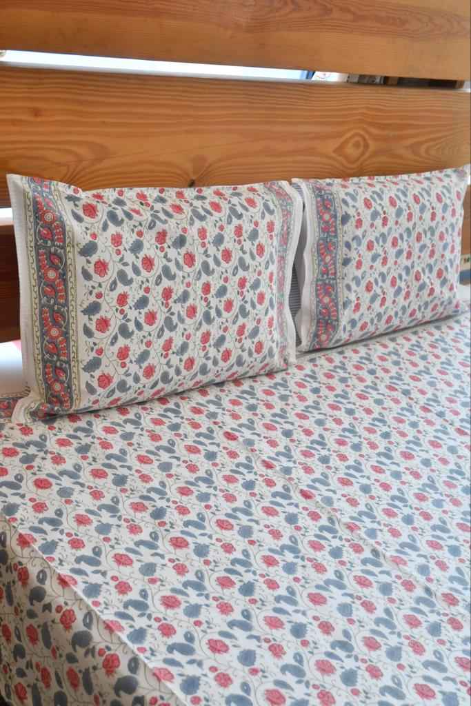 Valley Of Flowers Bedsheet | Nature's Elegance