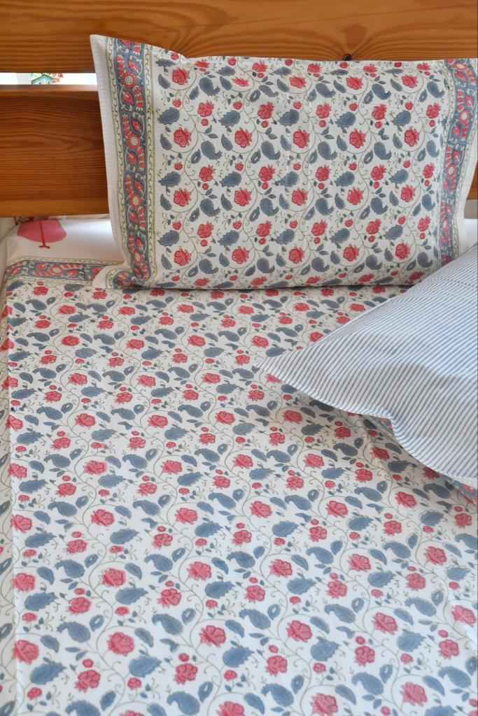 Valley Of Flowers Bedsheet | Nature's Elegance