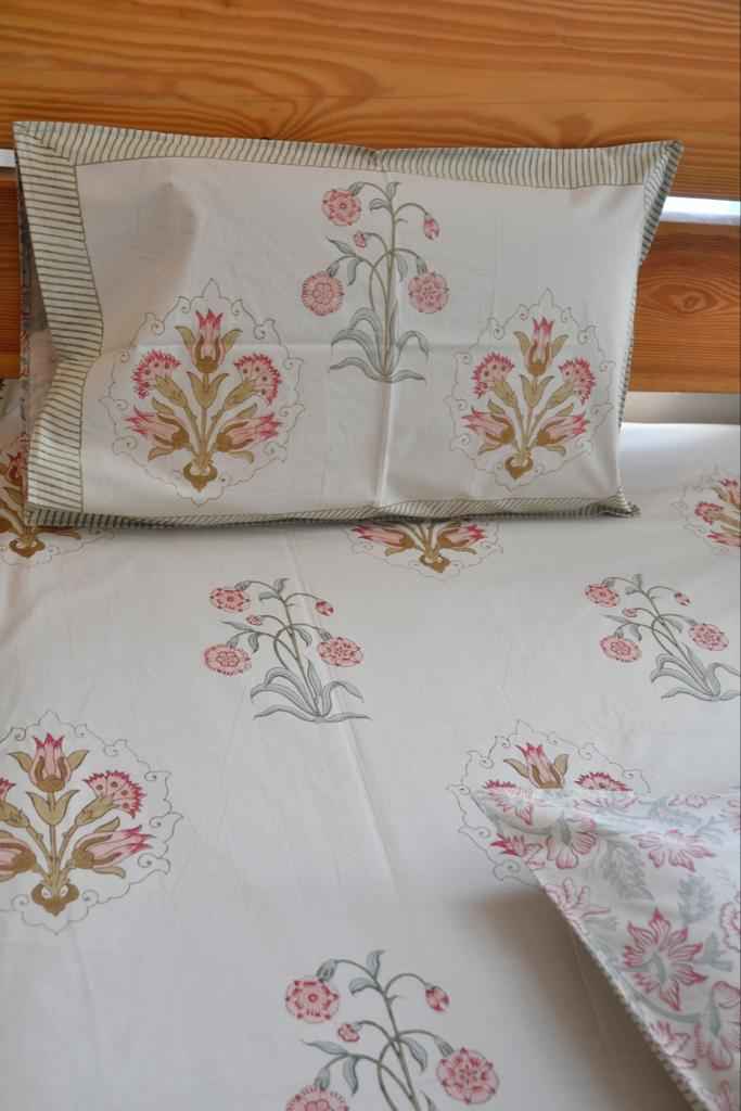 Gulbahaar Cotton Bedsheet : Timeless Elegance