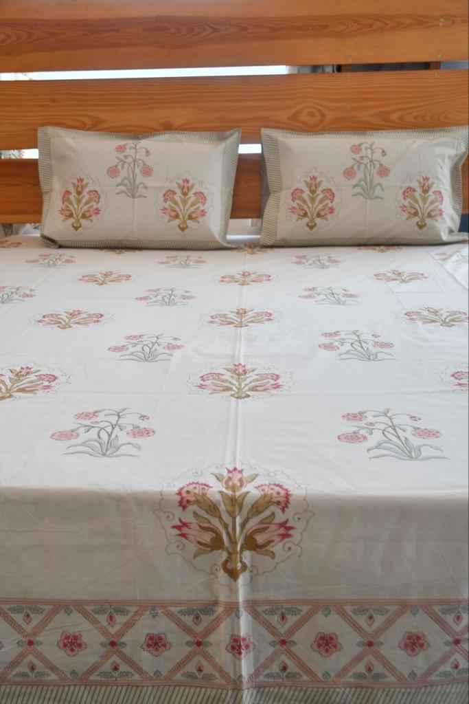 Gulbahaar Cotton Bedsheet : Timeless Elegance