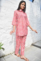Pink Paisley Co-Ord Set, Premium Comfort : Jaipuri