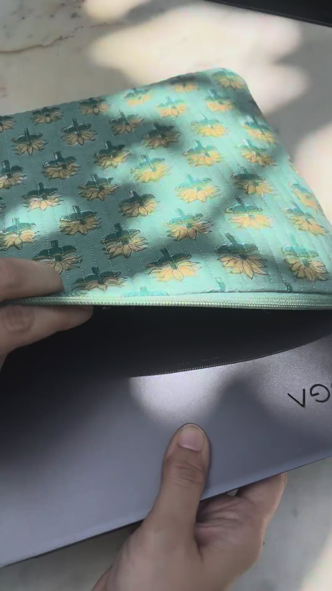 Block print sleeves