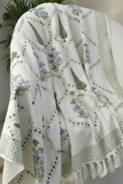 Cypress leaf and jaal throw